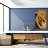 Canvas Print Lion in the Sunlight Face Nature 80x120 cm