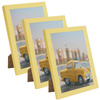 3x Yellow Photo Frame 18x24, I L13,15,030, Plexiglass