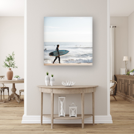 Canvas Print Surfing Sea Water Summer Beach 90x90
