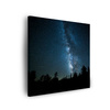 Canvas Print Space Night Forest Nebula 90x90