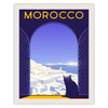 Poster of the State of Morocco 40X50 cm + gold frame