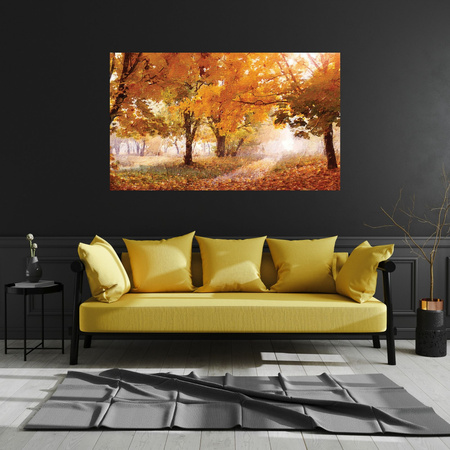 Canvas Print Oil Art Autumn Forest 100x80 cm