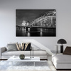Canvas Print Architecture Cologne Germany Black and White 40X30 cm