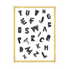 Poster Children's Alphabet_2 40X50 cm + gold frame