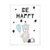 Be happy Birthday Poster 30X40 cm + white frame