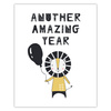 Another amazing year Birthday Poster 24X30 cm + green frame