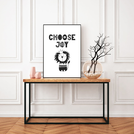 Children's Choose joy poster 40X50 cm + gold frame