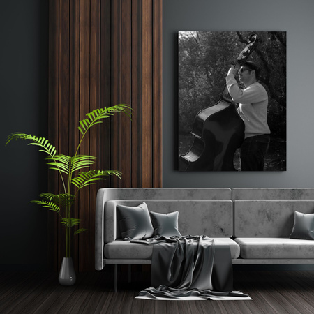 Canvas Print Music Musician Double Bass 30x40 cm