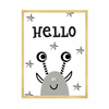 Children's Hellow poster 40X50 cm + gold frame