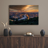 Canvas Print Architecture Rouen in the evening 40X30 cm