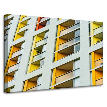 Canvas Print Apartment Building Block 90x60