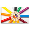 Canvas Print Colored Pencils Circle of Colorful Imagination 90x60