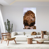 Canvas Print Head Lion Mane Wildness 80x120 cm