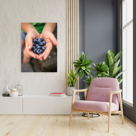 Canvas Print Kitchen Blueberries 30x40 cm