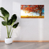 Canvas Print Beautiful Tree Red Leaves Autumn 100x80 cm