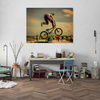 Canvas Print Youth Bike Acrobatics 40x30 cm