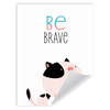 Children's poster Kitten be brave 30X40 cm