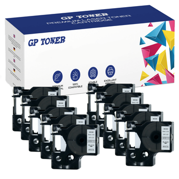10x Tape for DYMO D1 40913 7m 9mm White GP-DY40913 x10