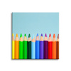 Canvas Print Abstract Rainbow Crayons 40x40