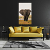 Canvas Print Large Gray Elephant on the Savannah 80x120 cm