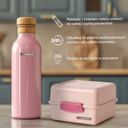 Personalized Waterproof Name Stickers for Kindergarten and School 55x8 mm