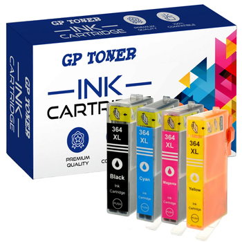 4x Replacement Ink Cartridge for HP 364XL Photosmart 5510 5520 6520 3070a 3520 - GP-H364XLCMYK Kit