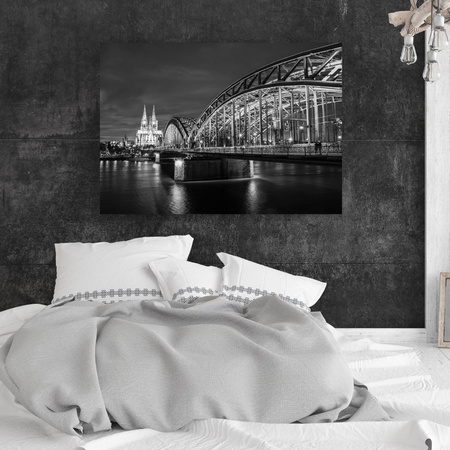Canvas Print Architecture Cologne Germany Black and White 40X30 cm