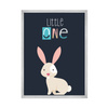 Children's poster Little One Bunny 21X29.7 cm + silver frame