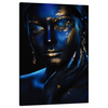 Canvas Print Pensive Woman Gold Jewelry 80x120 cm