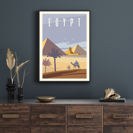 Poster Egypt, 40X50 cm + gold frame
