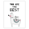 You are the best Birthday Poster 40X50 cm + silver frame