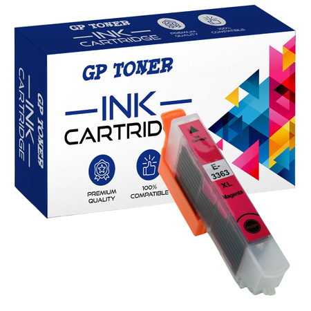 Replacement ink for EPSON Expression Premium XP 630 530 900 830 GP-E3363XL M Ink Cartridges
