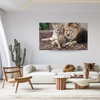 Canvas Print Lion Family Photo Nature 100x80 cm