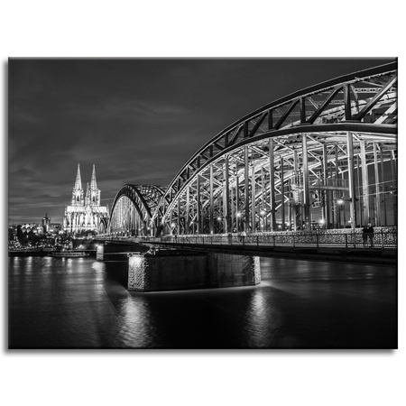 Canvas Print Architecture Cologne Germany Black and White 40X30 cm