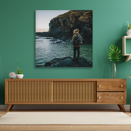 Canvas Print Mountains Climbing Nature Cliffs Nature 90x90