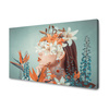 Canvas Print Girl Beauty Flowers Nature 100x80 cm