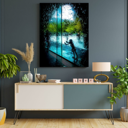 Canvas Print People Water Curtain 30x40 cm