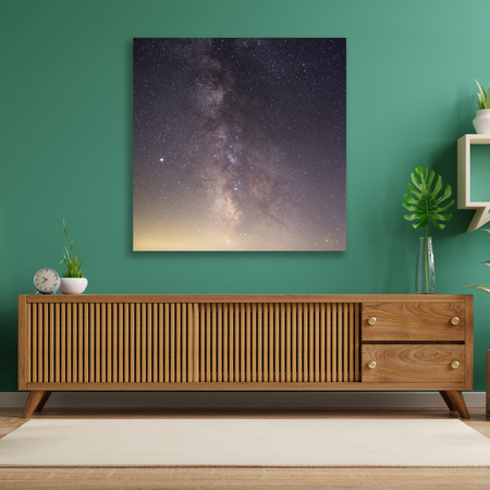 Canvas Print Stars Sky Space Night 90x90