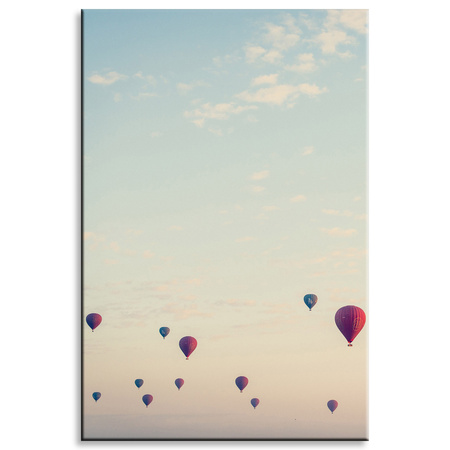 Canvas Print Youth Balloons Sky 80x120