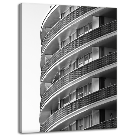Canvas Print Architecture Building Balconies 30x40 cm