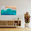 Canvas Print Beach People Waves Water Holidays 100x80 cm
