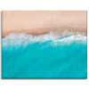 Canvas Print Water Waves Beach Sand 100x80 cm