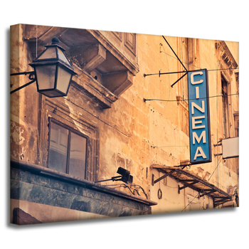 Canvas Print Vintage Cinema Board 40x30 cm