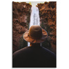 Canvas Print People Waterfall Mountains 80x120