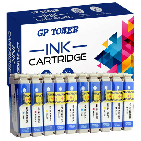 Replacement ink for Epson T1281 T1282 T1283 T1284 Epson Stylus Office BX 305 F 305 FW 305 FW Plus Epson Stylus S 22 SX 125 SX 130 GP-E1285CMYKK x2