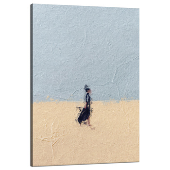 Canvas Print Abstract Woman on Sand Art 80x120 cm
