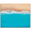 Canvas Print Beach Water Waves Blue 100x80 cm