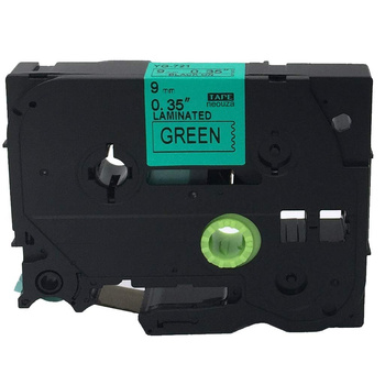 Ribbon replacement for Brother TZ-721 Black on Green