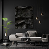 Canvas Print Nature Black Rocks 30x40 cm