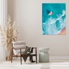 Canvas Print Sailboat Waves Sand Shore 60x120 cm